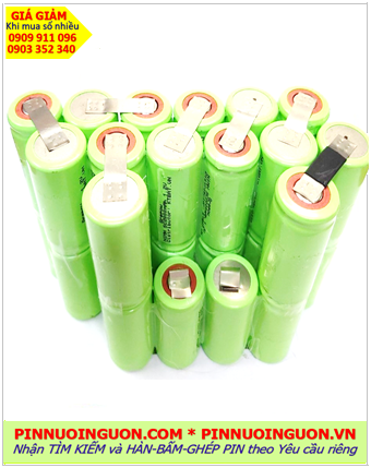 Pin sạc 36v-3000mAh, Pin sạc NiMh 36v-3000mAh, Pin sạc công nghiệp 36v-3000mAh /Nhận Hàn bấm chế ghép pin theo yêu cầu